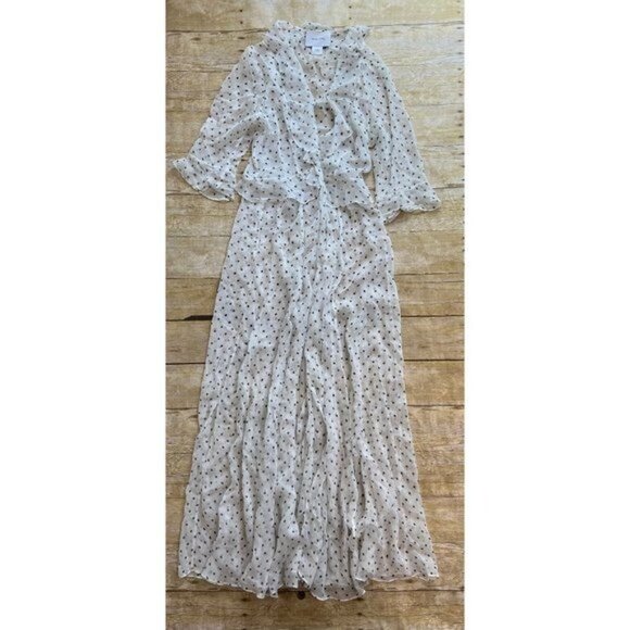 We Are Leone Ruffle Maxi Dress in White - Picture 1 of 4